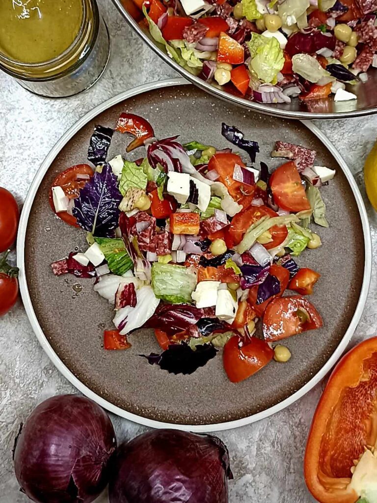 Салат с руколой и креветками (обед в итальянском стиле № 2)